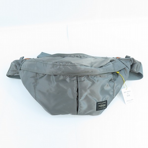 実際に弊社で買取させて頂いた(2)【未使用】PORTER/ポーター TANKER タンカー WAIST BAG(L) ウエストバッグ シルバーグレー/622-06628