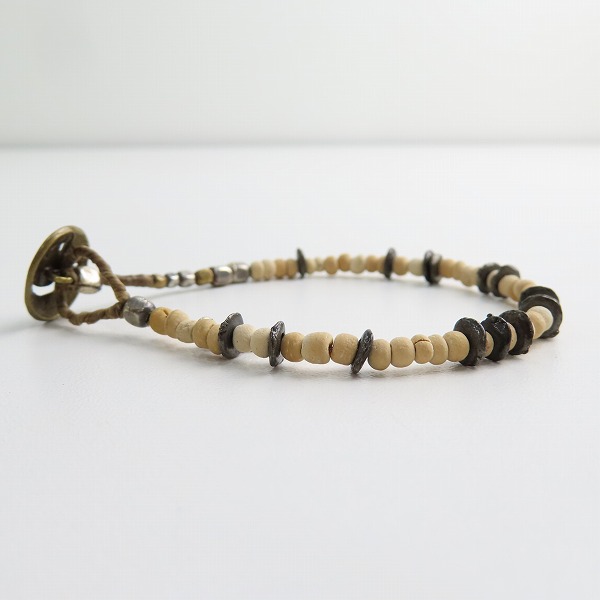 実際に弊社で買取させて頂いた(2)AMP JAPAN/アンプジャパン Coconut Beads Bracelet/ココナッツ ビーズ ブレスレットの画像 2枚目