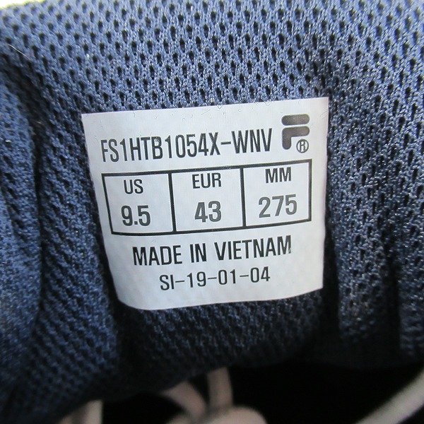 実際に弊社で買取させて頂いた【未使用】 FILA/フィラ BARRICADEXT 97 LOW/バリケード エックスティー ロー FS1HTB1054X WNV/27.5の画像 5枚目