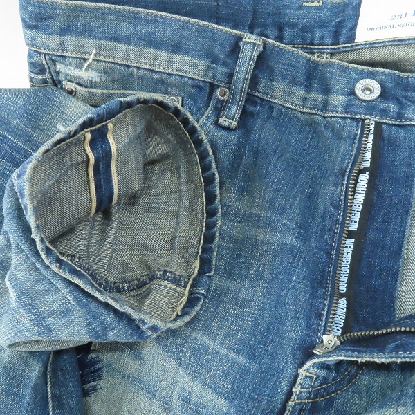 実際に弊社で買取させて頂いたNEIGHBORHOOD/ネイバーフッド 23SS SAVAGE DENIM DP MID/サベージ デニム ミッドパンツ 231XBNH-PTM08/Lの画像 6枚目