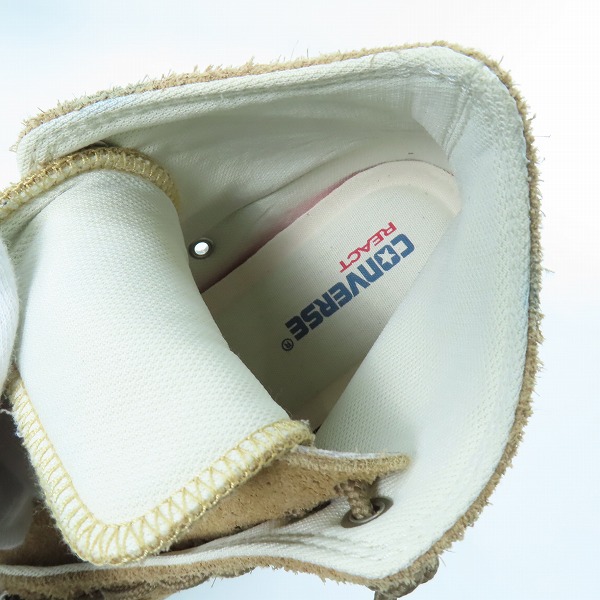 実際に弊社で買取させて頂いたCONVERSE/コンバース SUEDE ALL STAR 100 CENTERZIP HI スエード オールスター 1CL744 26.5の画像 4枚目