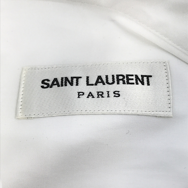 実際に弊社で買取させて頂いたSAINT LAURENT/サンローラン コットン 長袖シャツ 481699 Y227W/F34の画像 2枚目