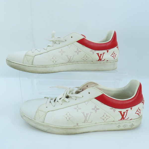 実際に弊社で買取させて頂いたLOUIS VUITTON/ルイヴィトン ルクセンブルグライン ローカットスニーカー LD1119/9.5の画像 3枚目