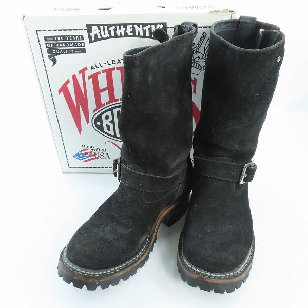 実際に弊社で買取させて頂いたWHITE'S BOOTS/ホワイツブーツ スエード エンジニアブーツ MB9165-V 7E