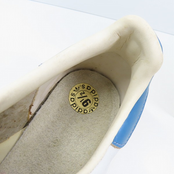 実際に弊社で買取させて頂いたadidas/アディダス 金ベロ/フランス製/ヴィンテージ SUPERSTAR/スーパースター スニーカー 9.5の画像 4枚目