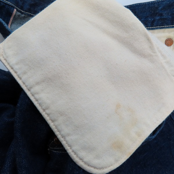 実際に弊社で買取させて頂いたLEVI'S/リーバイス 501XX 1927年モデル/復刻 日本製 バック シンチ デニムパンツ/ジーンズ 27501-0003/W36L36の画像 7枚目