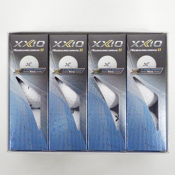 実際に弊社で買取させて頂いた【未使用】DUNLOP/ダンロップ XXIO/ゼクシオ REBOUND DRIVE Ⅱ X Mark Edition White ゴルフボール ホワイト 1ダース
