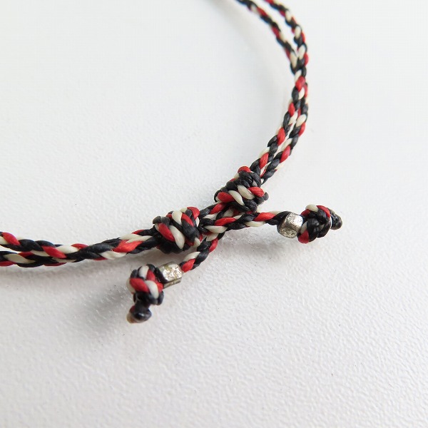 実際に弊社で買取させて頂いたAMP JAPAN/アンプジャパン ホースシュー ブレスレット レッド/ブラック の画像 7枚目