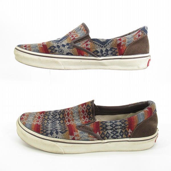 実際に弊社で買取させて頂いたPENDLETON×VANS/ペンドルトン× ヴァンズ バンズ スリッポン V98CL PDT /515317-0001/28.5の画像 3枚目