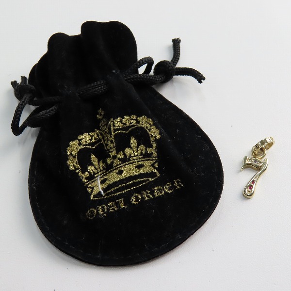 実際に弊社で買取させて頂いたROYAL ORDER/ロイヤルオーダー ROYAL SEVEN ペンダント w/ルビーの画像 8枚目
