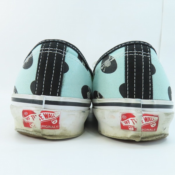 実際に弊社で買取させて頂いたVANS×WACKO MARIA/バンズ×ワコマリア Og Authentic Lx ローカットスニーカー レコード柄 ライトブルー/29の画像 1枚目