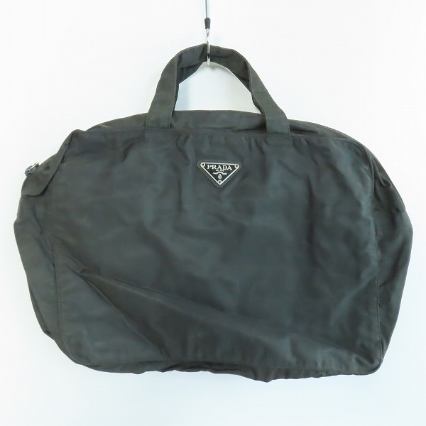 実際に弊社で買取させて頂いたPRADA/プラダ ロゴプレート ナイロン ハンドバッグ グレー