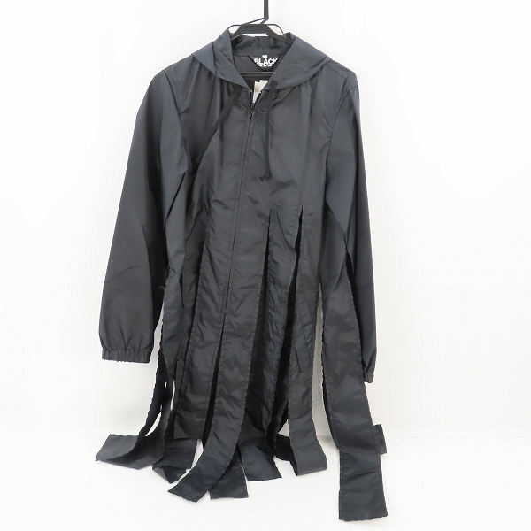実際に弊社で買取させて頂いた(1)【未使用】BLACK COMME des GARCONS/ブラックコムデギャルソン 短冊ナイロンコート AD2019 1D-J041/S