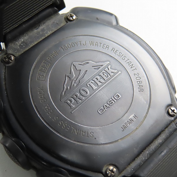 実際に弊社で買取させて頂いたCASIO/カシオ PROTREK/プロトレック ソーラー 腕時計/PRW-1500YTJの画像 4枚目