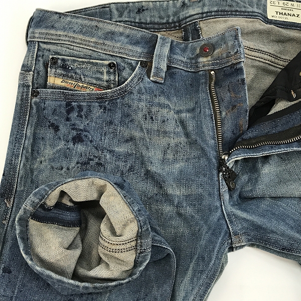 実際に弊社で買取させて頂いたDIESEL/ディーゼル THANAZ WASH0072L デニムパンツ 29×32の画像 5枚目