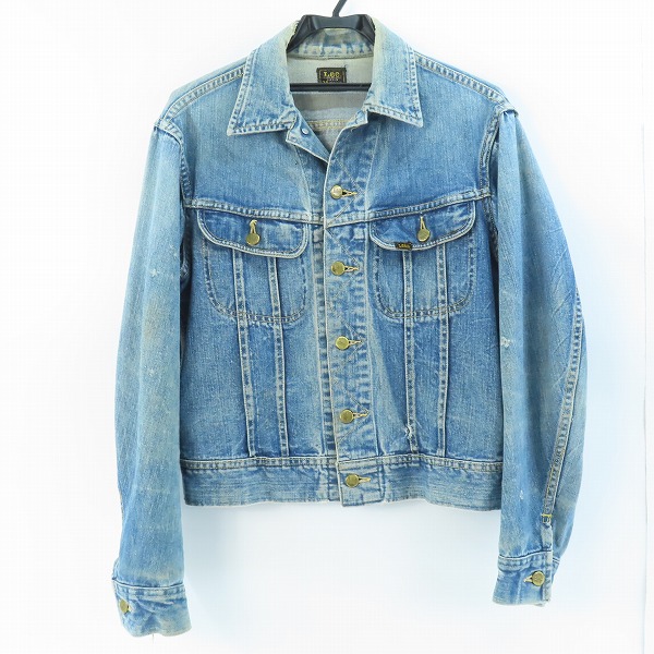 実際に弊社で買取させて頂いたLee/リー ヴィンテージ 101-J 70s初期 四角黒タグ デニムジャケット/38