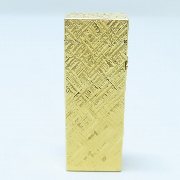 実際に弊社で買取させて頂いたdunhill/ダンヒル ガスライター サイドローラー クロスライン ゴールドの画像 1枚目