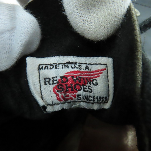 実際に弊社で買取させて頂いたRED WING/レッドウィング 羽タグ アイリッシュセッター モックトゥ ブーツ 8179 /7の画像 5枚目