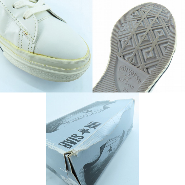 実際に弊社で買取させて頂いたCONVERSE/コンバース ONE STAR/ワンスター スニーカー 白黒 1C043/26の画像 6枚目