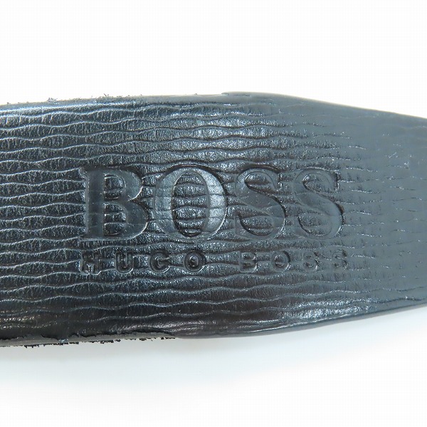 実際に弊社で買取させて頂いたHUGO BOSS/ヒューゴボス ベルト レザー/革 ブラック の画像 3枚目