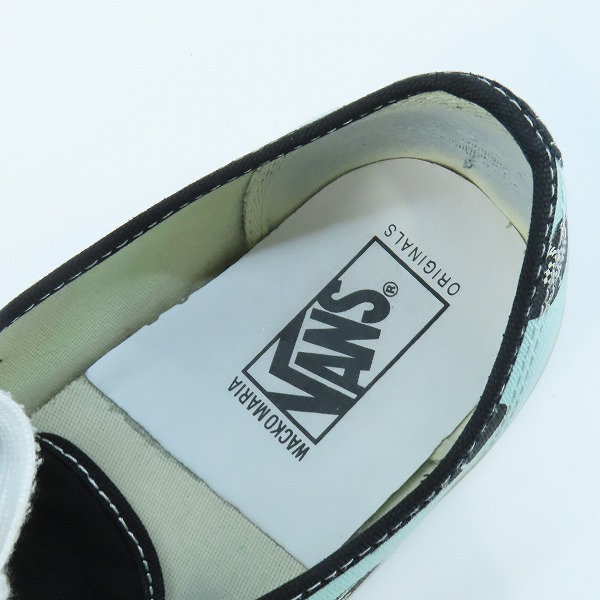 実際に弊社で買取させて頂いたVANS×WACKO MARIA/バンズ×ワコマリア Og Authentic Lx ローカットスニーカー レコード柄 ライトブルー/29の画像 4枚目