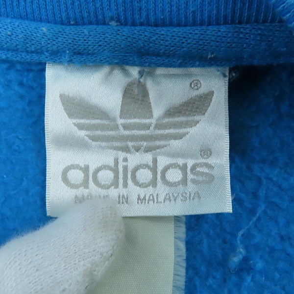 実際に弊社で買取させて頂いたadidas/アディダス ヴィンテージ 銀タグ ジップアップ プルオーバーパーカーの画像 2枚目