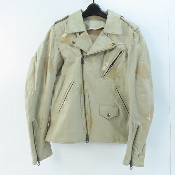 実際に弊社で買取させて頂いたmastermind JAPAN/マスターマインドジャパン スカルボタン ダメージ加工ライダースジャケット MY-TS02-013/L