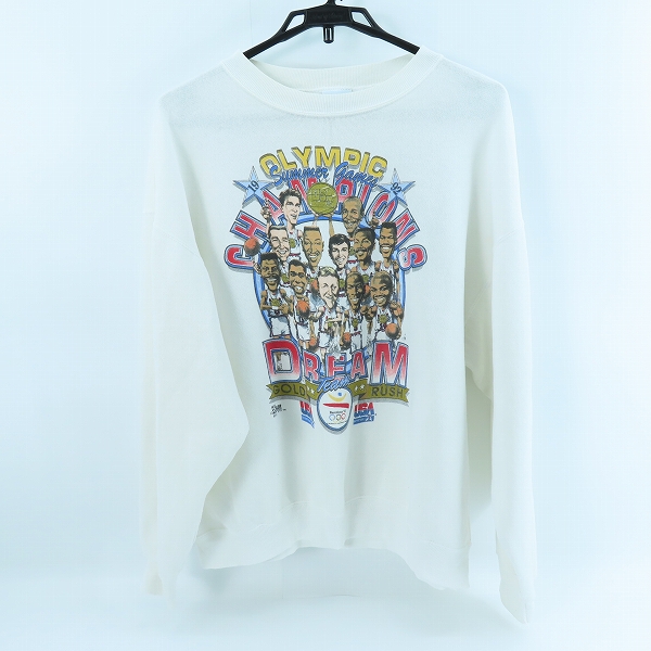 実際に弊社で買取させて頂いたSALEM/サレム ビンテージ 1992年 バルセロナ五輪 バスケット ドリームチーム プリント スウェットトレーナー/XL