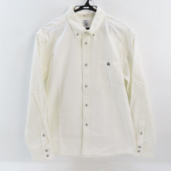 実際に弊社で買取させて頂いたSTEADY BLUE R.J.B/ステディーブルーアールジェービー フラットヘッド 胸ポケット 長袖シャツ ホワイト/40