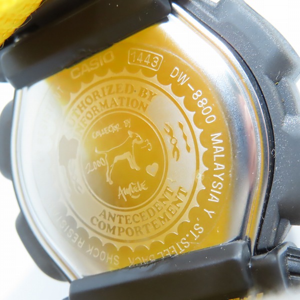 実際に弊社で買取させて頂いたG-SHOCK×agnes b/Gショック×アニエスベー 限定モデル ガンメタ DW-8800AB-9T【動作未確認】の画像 3枚目