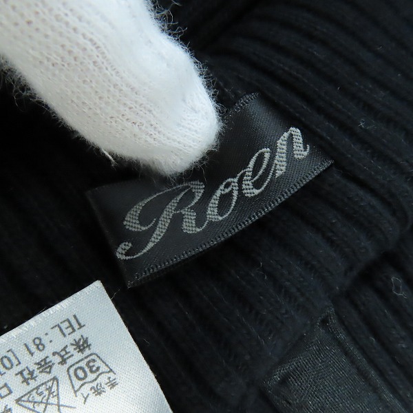 実際に弊社で買取させて頂いたRoen/ロエン スカル金刺繍 スカルチャーム ニット帽の画像 3枚目