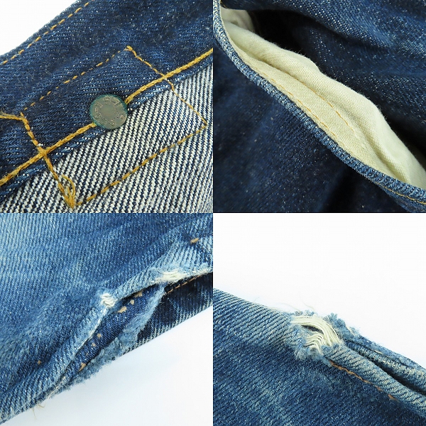 実際に弊社で買取させて頂いたLEVI’S/リーバイス 501XXC USA製 隠しリベット 555刻印 デニムパンツ/ジーンズ 37201-0003 W32 L36の画像 9枚目