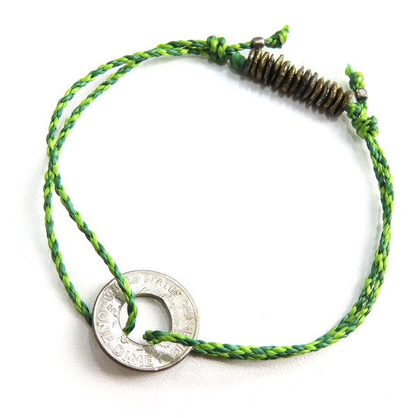 実際に弊社で買取させて頂いたAMP JAPAN/アンプジャパン コイン ブレスレット グリーン