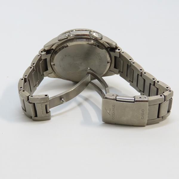 実際に弊社で買取させて頂いたCASIO/カシオ OCEANUS/オシアナス タフソーラー クロノグラフ 腕時計 OCW-600の画像 3枚目