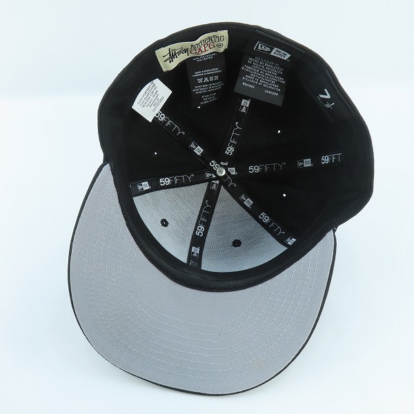実際に弊社で買取させて頂いたNEW ERA × STUSSY/ニューエラ×ステューシー 59FIFTY キャップ ブラック G2712272022/7-1/2の画像 4枚目