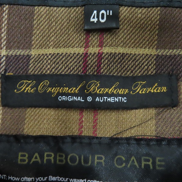 実際に弊社で買取させて頂いたBarbour/バブアー オイルドジャケット/コート/40の画像 3枚目