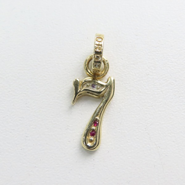 実際に弊社で買取させて頂いたROYAL ORDER/ロイヤルオーダー ROYAL SEVEN ペンダント w/ルビーの画像 1枚目