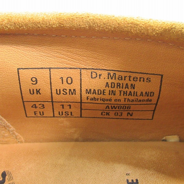 実際に弊社で買取させて頂いたA BATHING APE × Dr.Martens/アベイシングエイプ×ドクターマーチン  ADRIAN / スウェードタッセルローファー/UK9の画像 5枚目