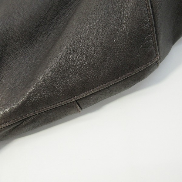 実際に弊社で買取させて頂いたJOURNAL STANDARD/ジャーナルスタンダード シープスキン シングルライダース ブルゾン/Mの画像 6枚目