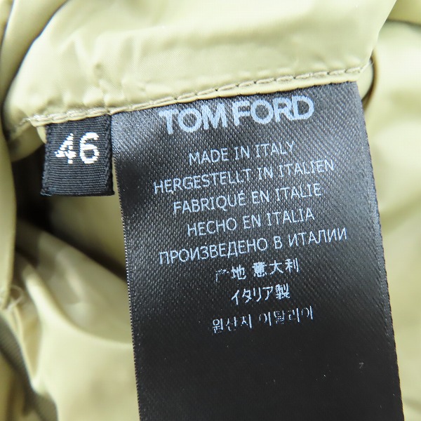 実際に弊社で買取させて頂いたTOM FORD/トムフォード ダウンジャケット OBD002 FMN001S23/46の画像 3枚目