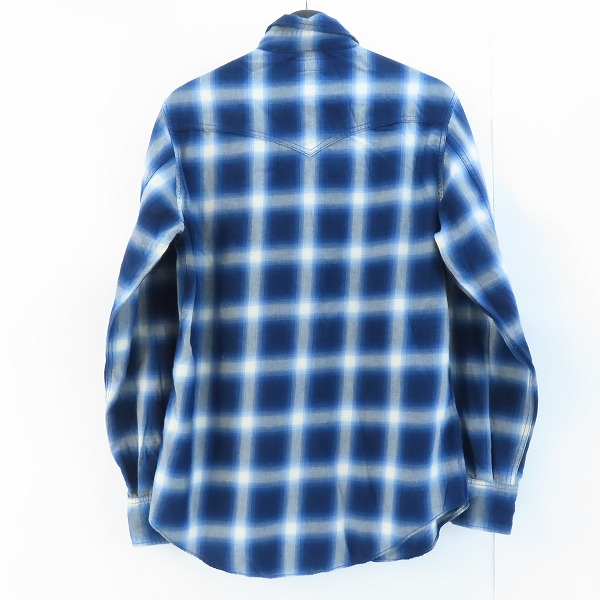 実際に弊社で買取させて頂いた【JPタグ】SAINT LAURENT PARIS/サンローラン・パリ 16SSオンブレチェックウエスタン長袖シャツ 455433 Y019P/Mの画像 1枚目