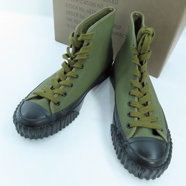 実際に弊社で買取させて頂いたTHE REAL McCOYS/リアルマッコイズ ミリタリー キャンバス トレーニングシューズ/スニーカー 6510-827160/8.5
