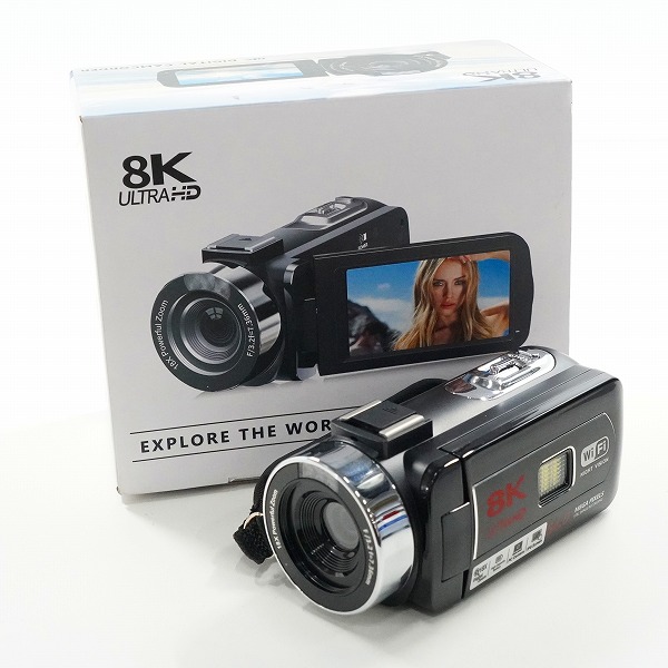 実際に弊社で買取させて頂いたノーブランド扱い CAMCORDER 8K ULTRA HD デジタルビデオカメラ 動作確認済み