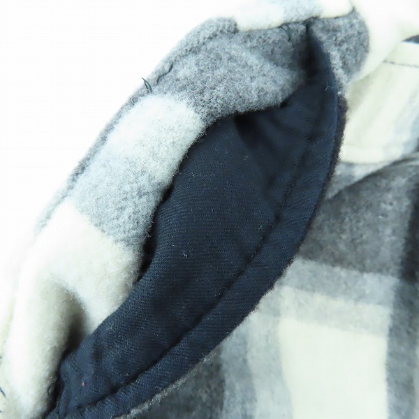 実際に弊社で買取させて頂いたDELUXE/デラックス チェック柄 ウール イージーパンツ D4184 /XLの画像 7枚目