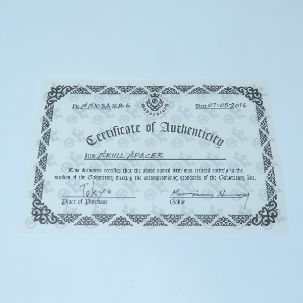 実際に弊社で買取させて頂いた(2)【ギャラ付】GABORATORY/ガボラトリー/ガボール ハッピースカルビーズの画像 8枚目