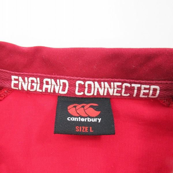実際に弊社で買取させて頂いたcanterbury/カンタベリー イングランド代表 ラグビージャージ/Lの画像 2枚目