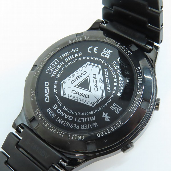 実際に弊社で買取させて頂いたCASIO/カシオ CASIOTRON/カシオトロン 50TH ANNIVERSARY/50周年記念 TRN-50ZE-1AJRの画像 5枚目