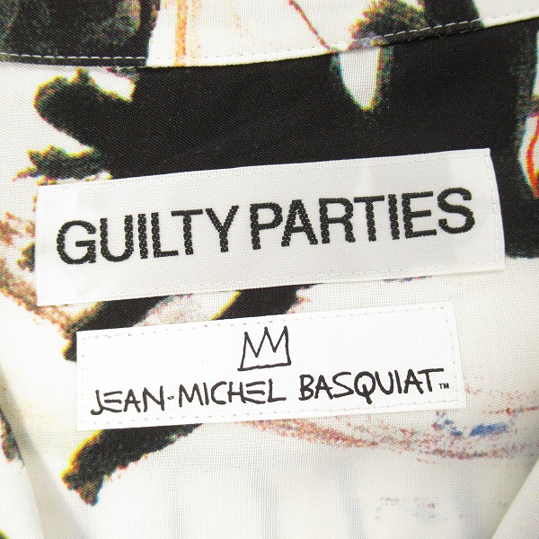 実際に弊社で買取させて頂いた【未使用】WACKO MARIA×JEAN-MICHEL BASQUIAT/ワコマリア バスキア S/S HAWAIIAN SHIRT ハワイアンシャツ/Sの画像 2枚目