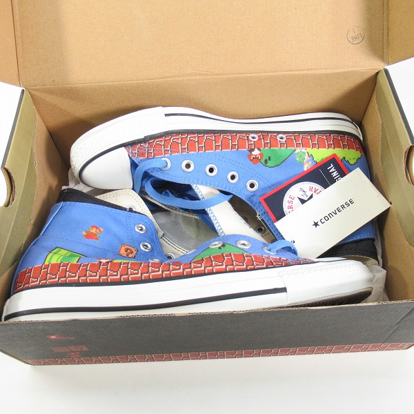 実際に弊社で買取させて頂いた【未使用】CONVERSE/コンバース SUPER MARIO BROS.スーパーマリオブラザーズ ALL STAR SC HI/オールスター 1C362/27.0の画像 8枚目