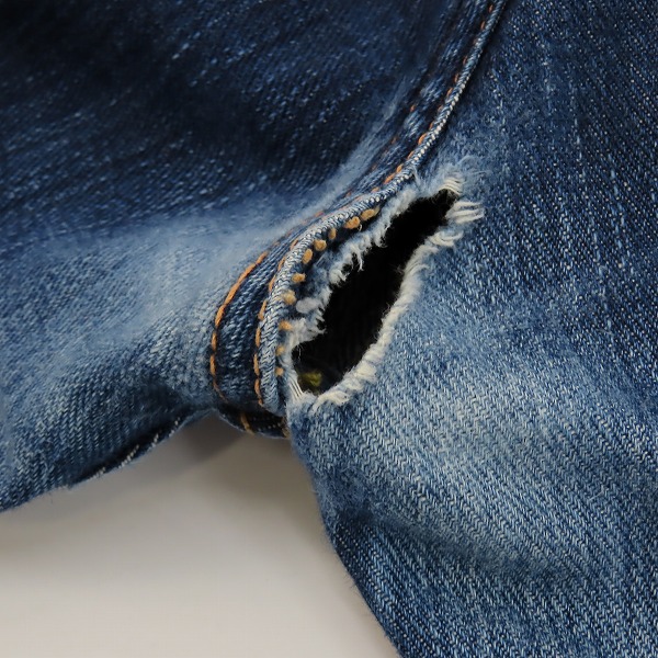 実際に弊社で買取させて頂いたEVISU/エヴィス Lot2101 デニムパンツ/34×35の画像 6枚目